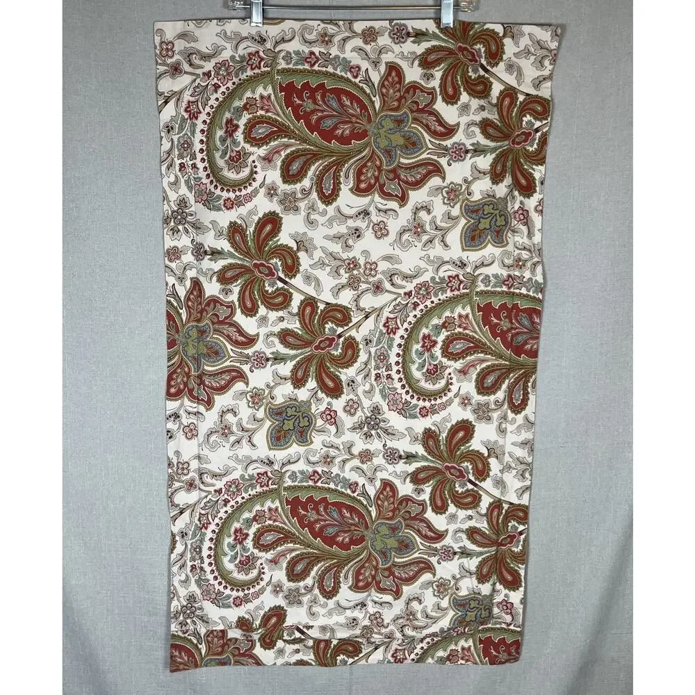 Pottery Barn Charlie Paisley Organic Percale Duvet Cover King Cal King & Shams
